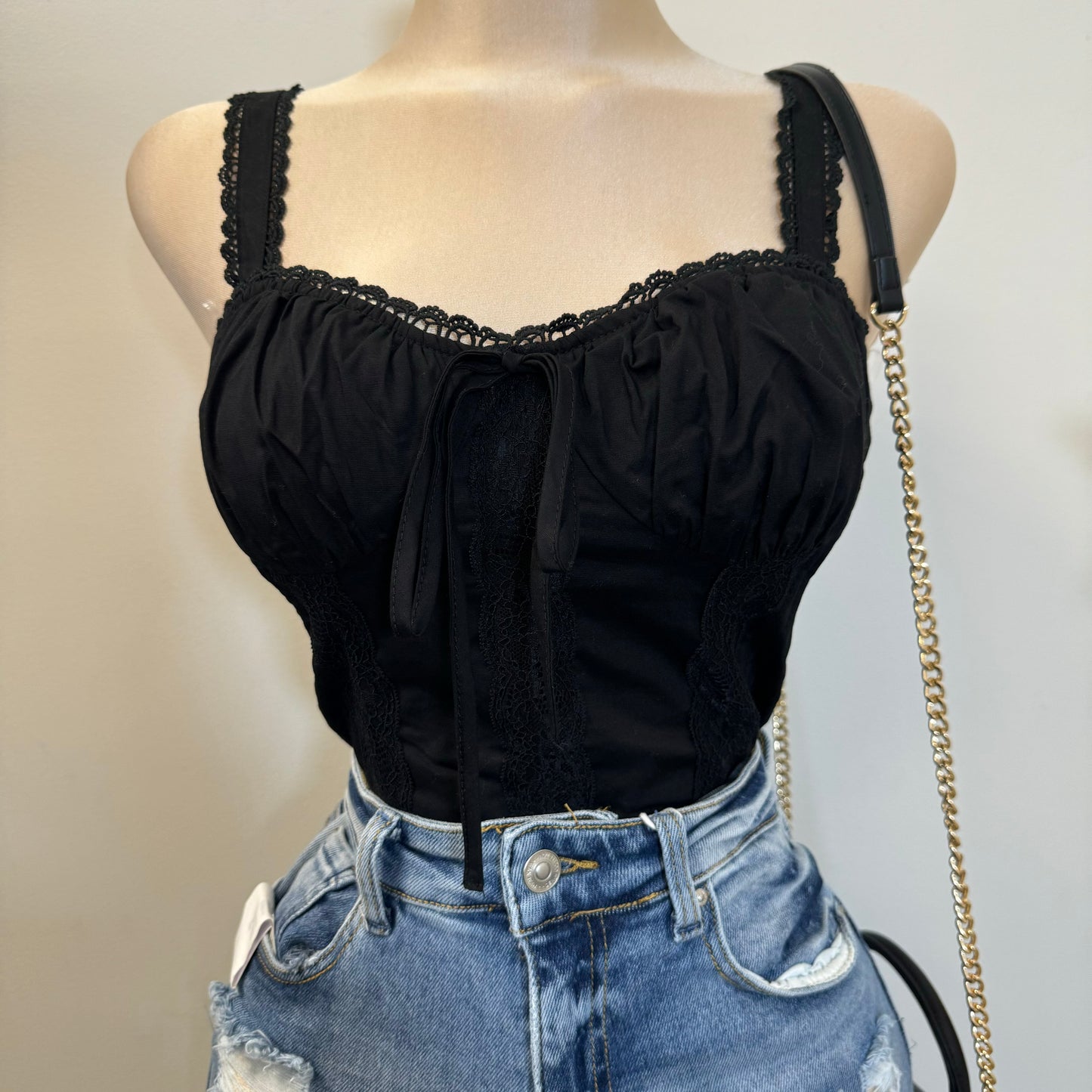 Roxy Corset Top-Black
