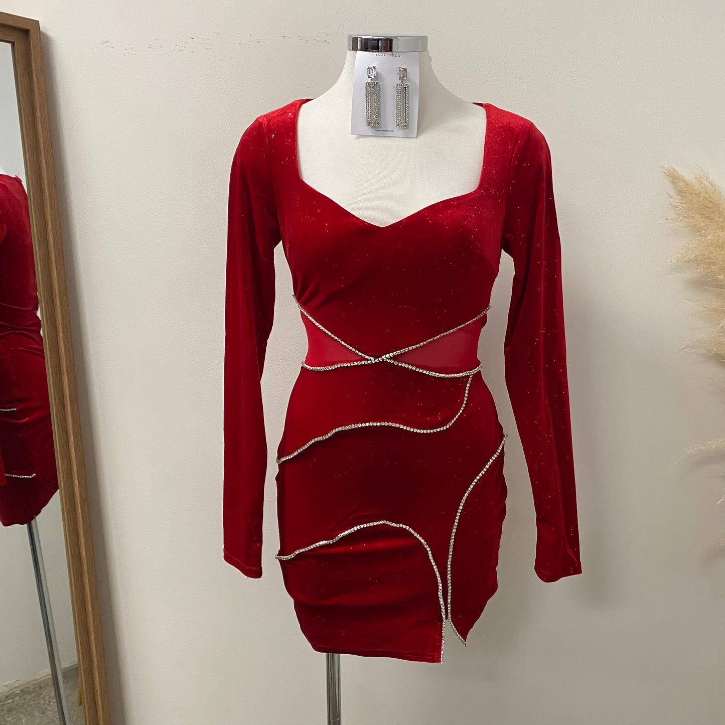 Navidad Dress-Red