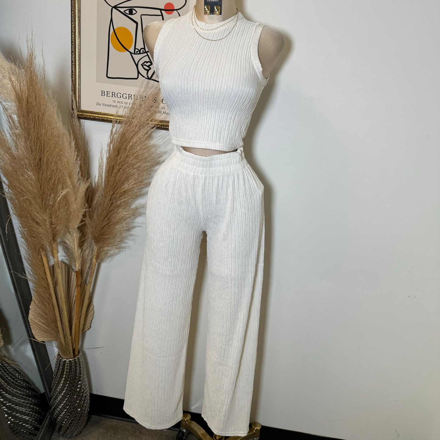 Tamara Two Piece Set-Ivory