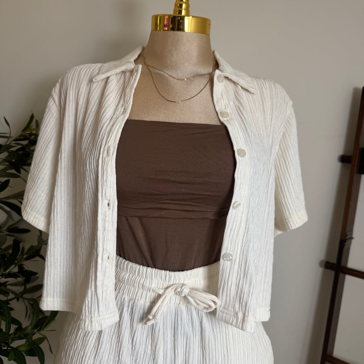 Loxi Short Set-Cream