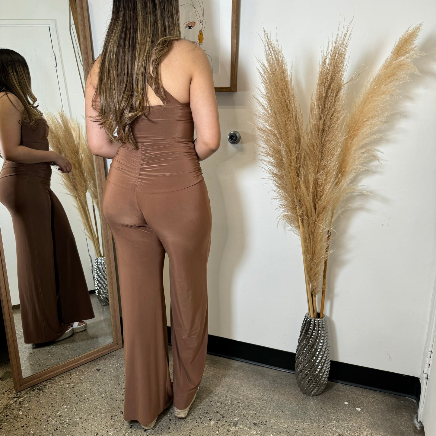 Arianelly Pant Set-Brown