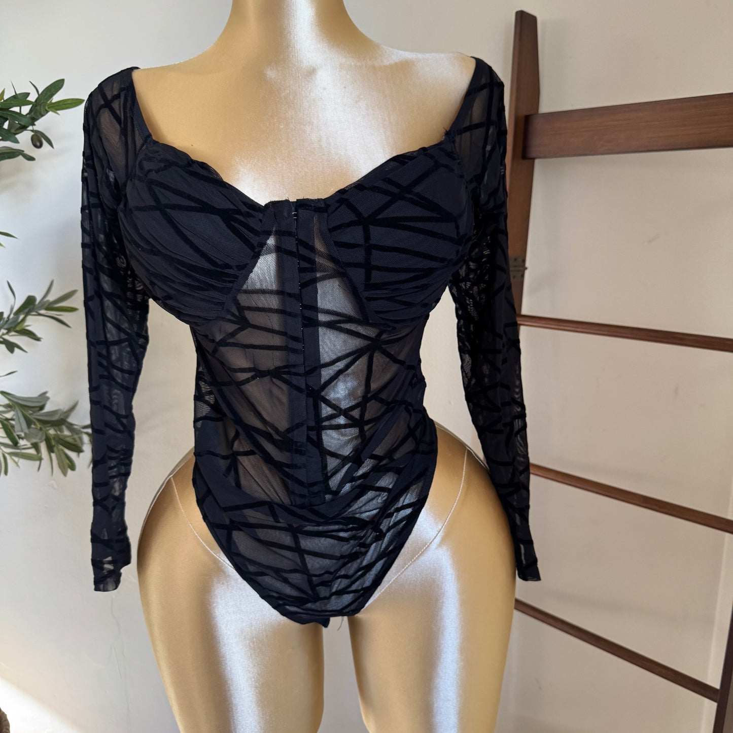 Bodysuit plus size -Black