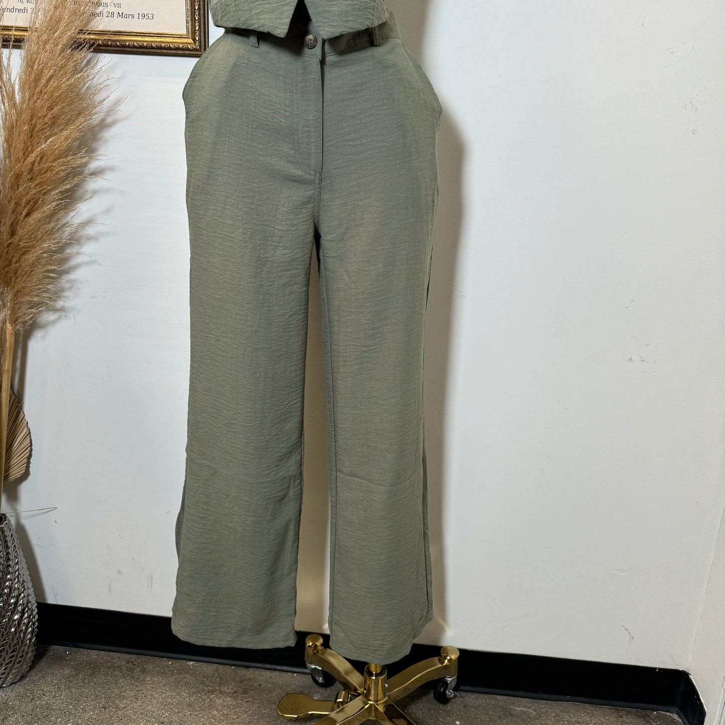 Frescura Pant Set-Olive