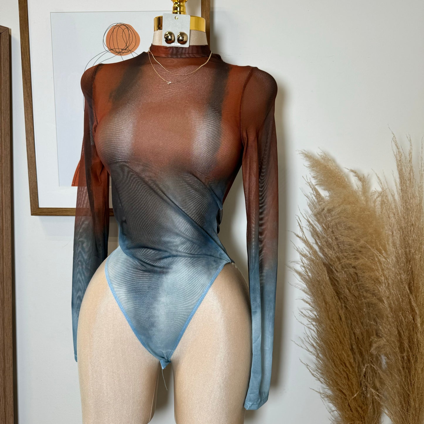 Mesh Bodysuit-Multi Color