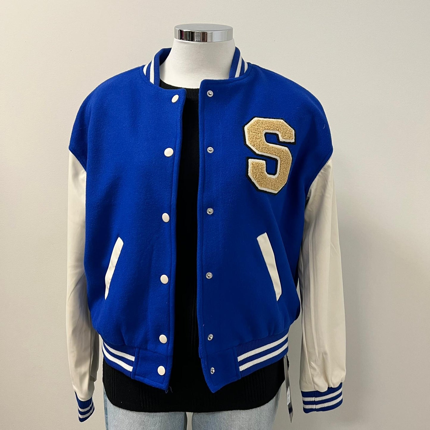 Avery Crop Jacket - Royal