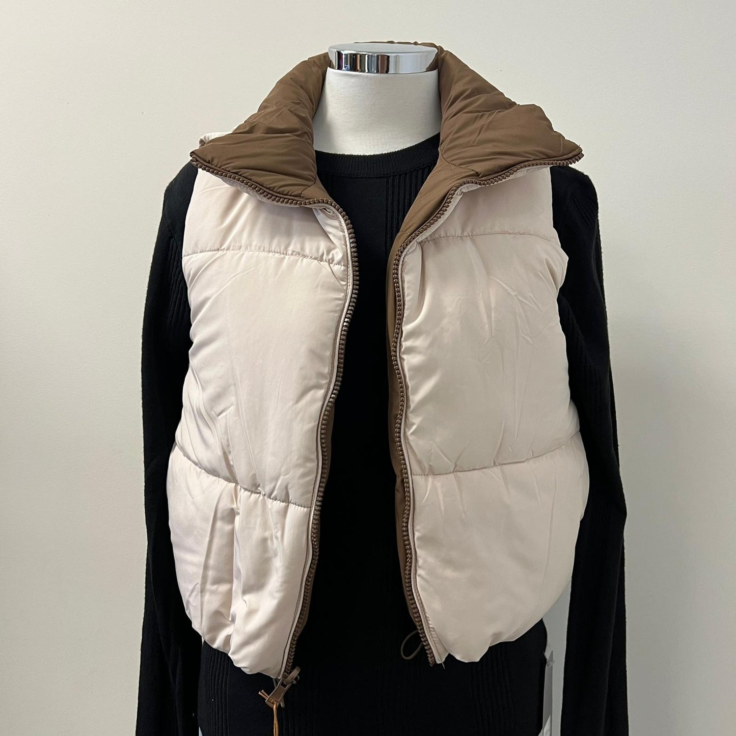 Faiza Reversible Vest -Cocoa