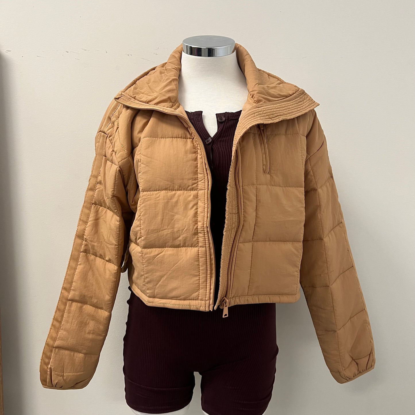 Gina Puff Jacket -Camel