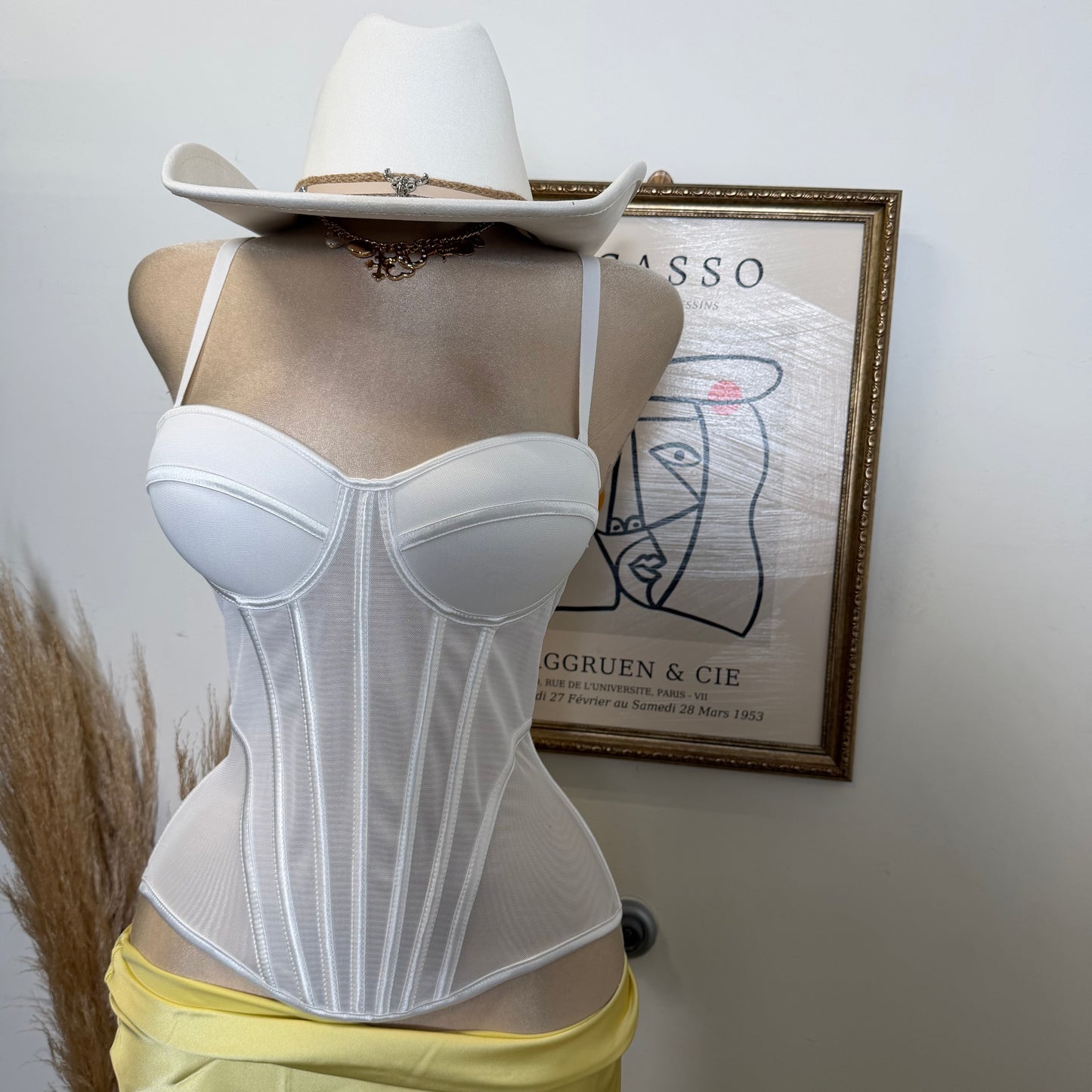 Simple Corset -White
