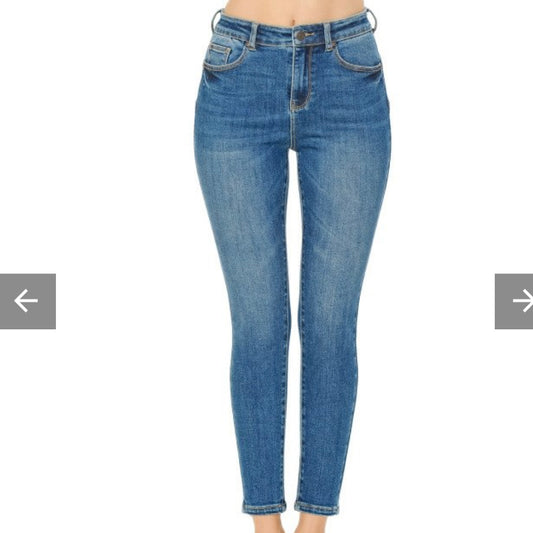 90800 Push Up Skinny Jeans-Dark