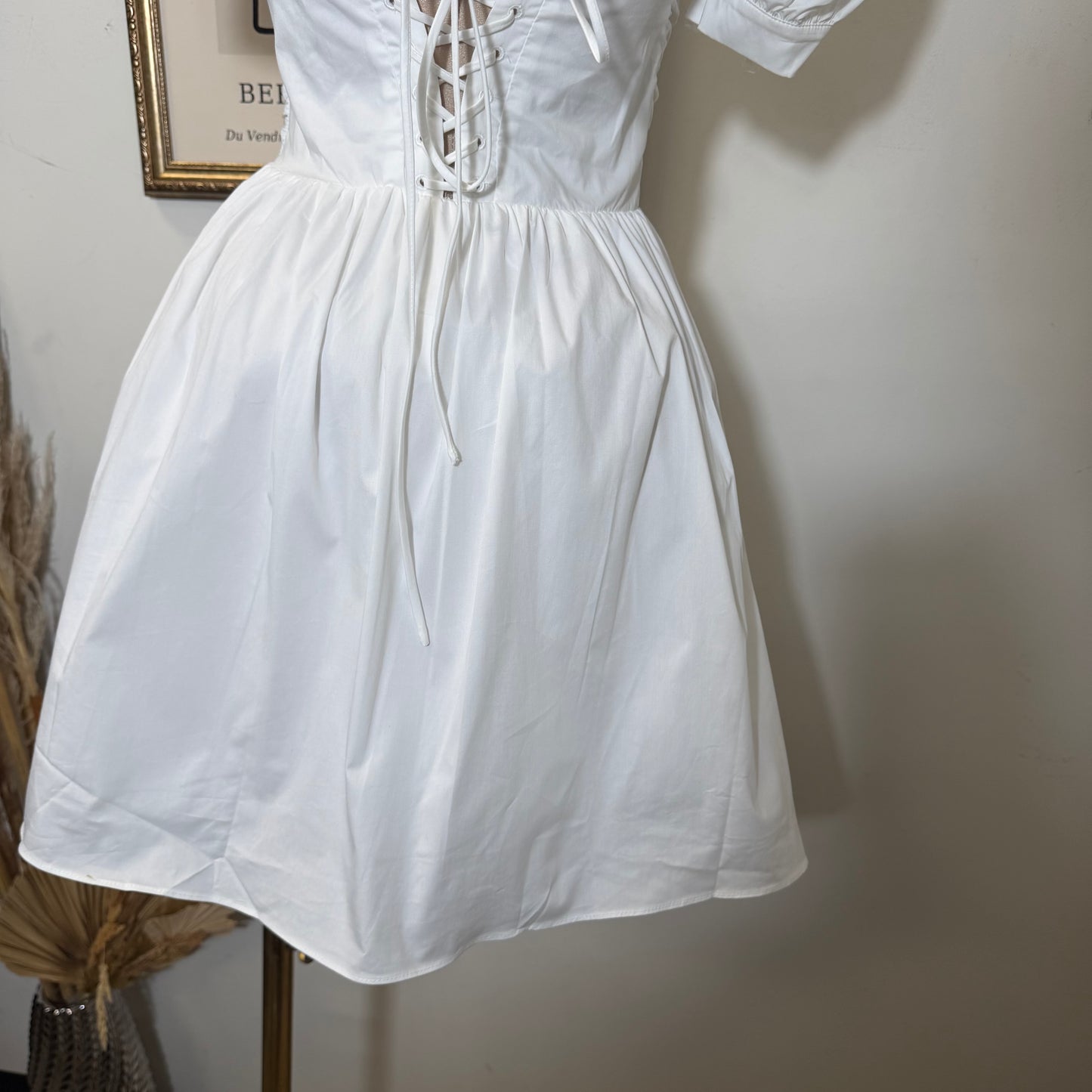 Fairly White Mini Dress-White