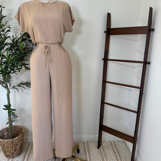 Comfy Pant Set-Khaki