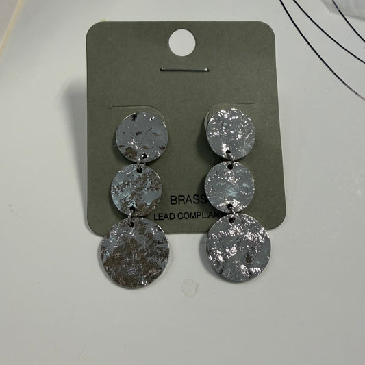 Brass Hammered Triple disc Bro-Silver