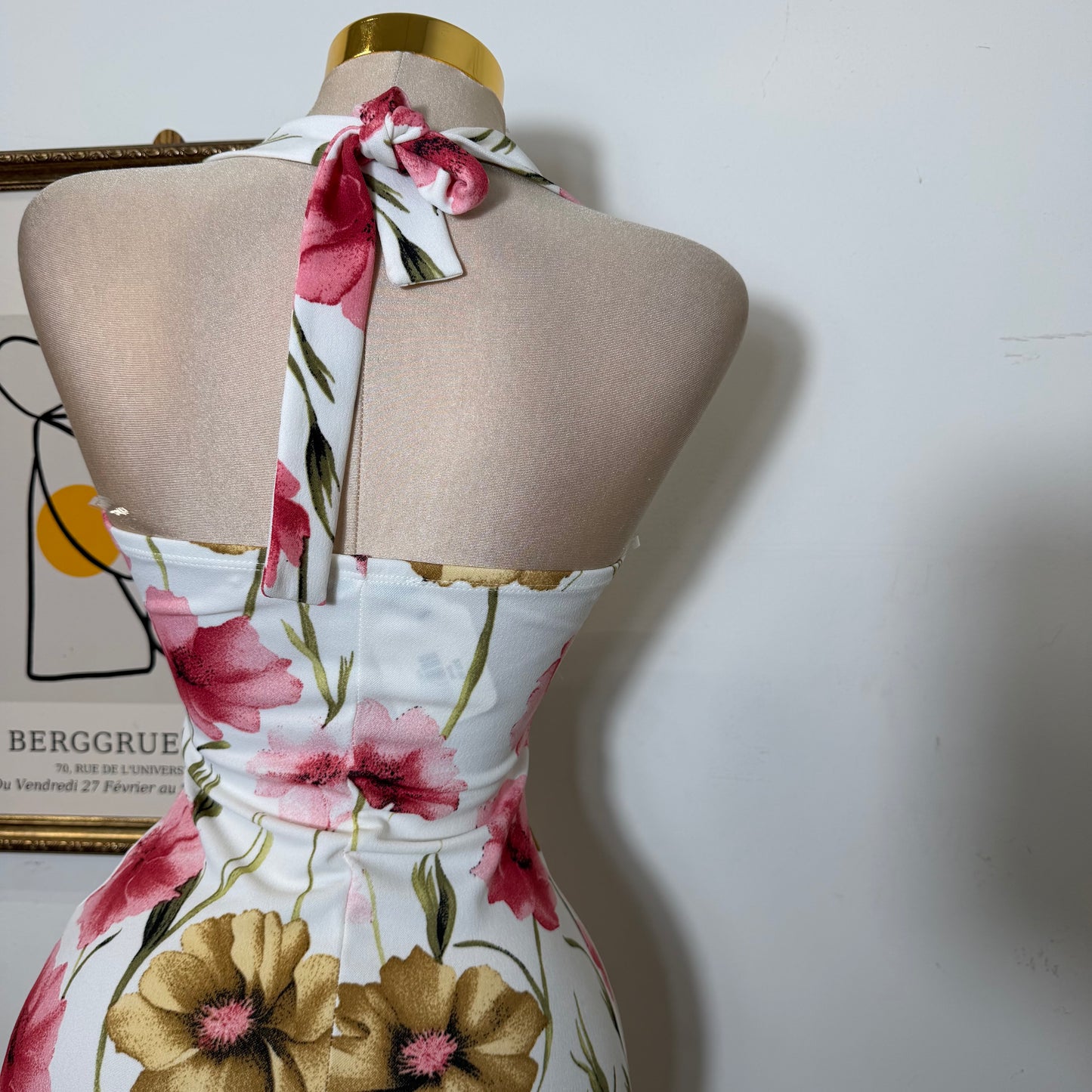 Cielo Mermaid Dress-Flower Print