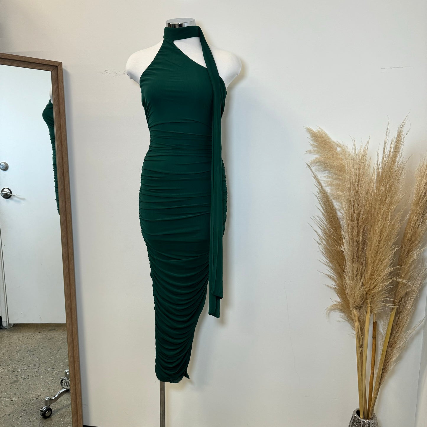 Evonne Dress-Pine Green