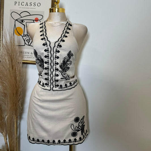 Halter Line Set-Beige