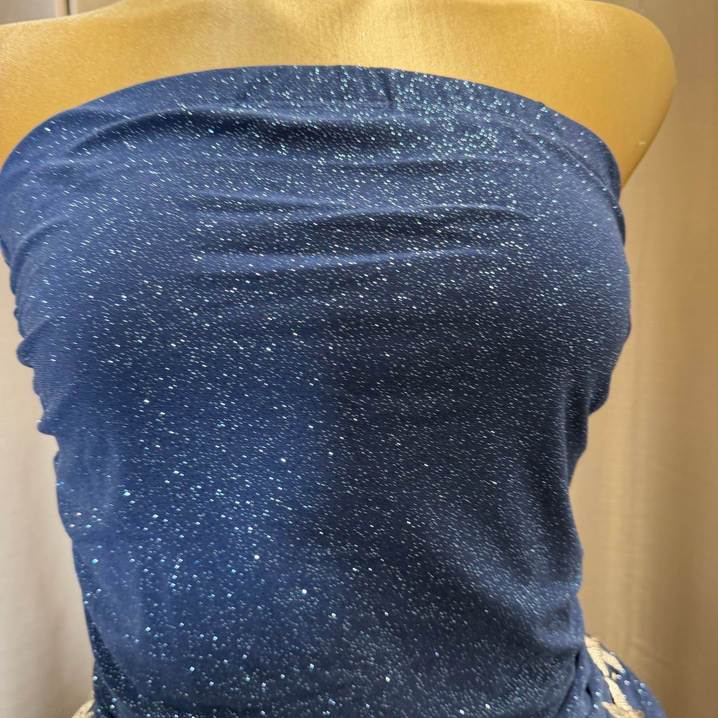 PL-sparkly Ruffle Rube dress-navy