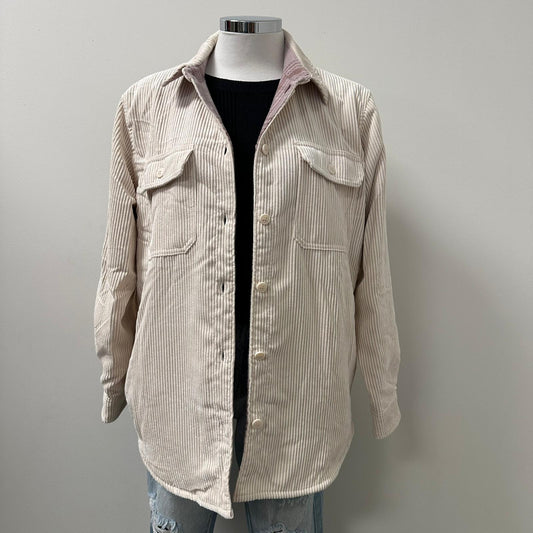 Gigi Reversible Corduroy Jacket -Cream