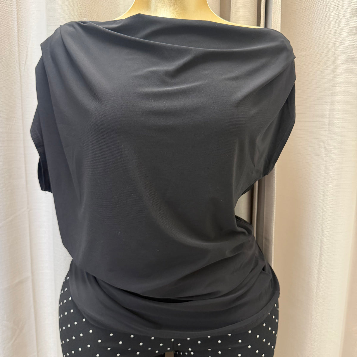 PL-Sonia Plus size Top-Black