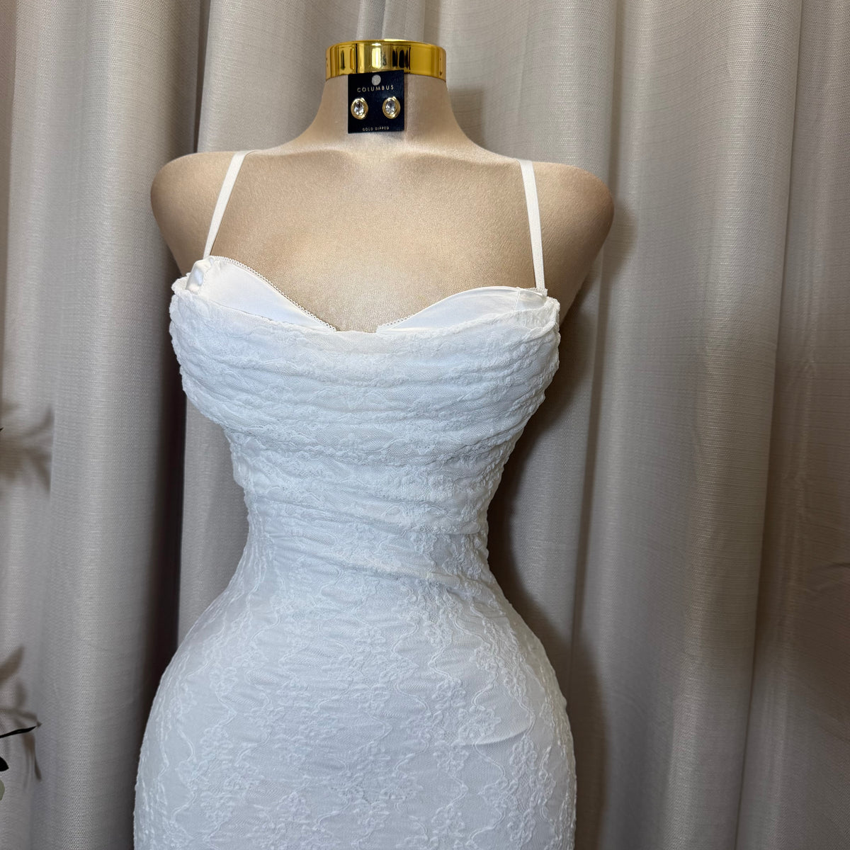 Mismaloya Dress-Lace White