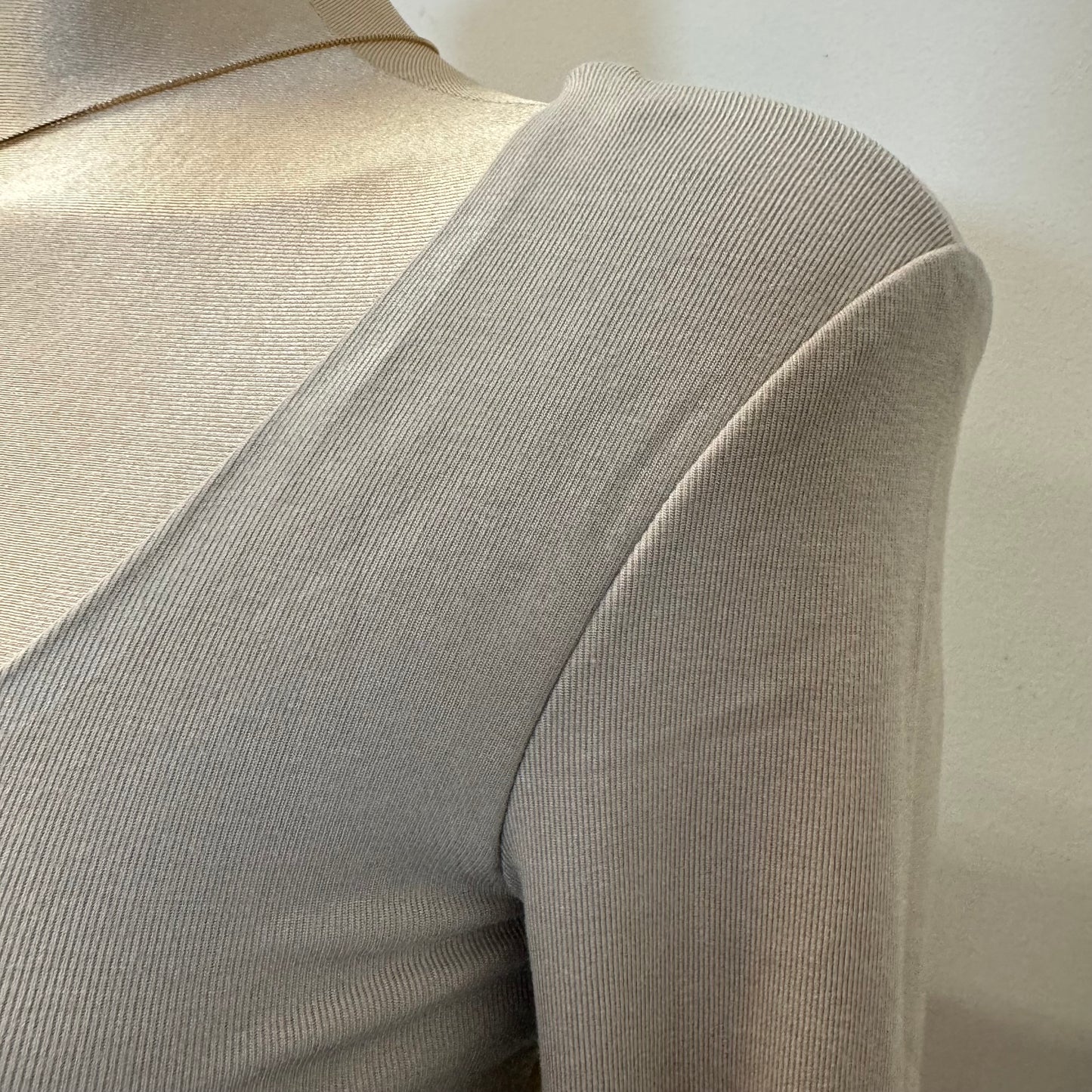 Basic Long sleeve Bodysuit-Taupe