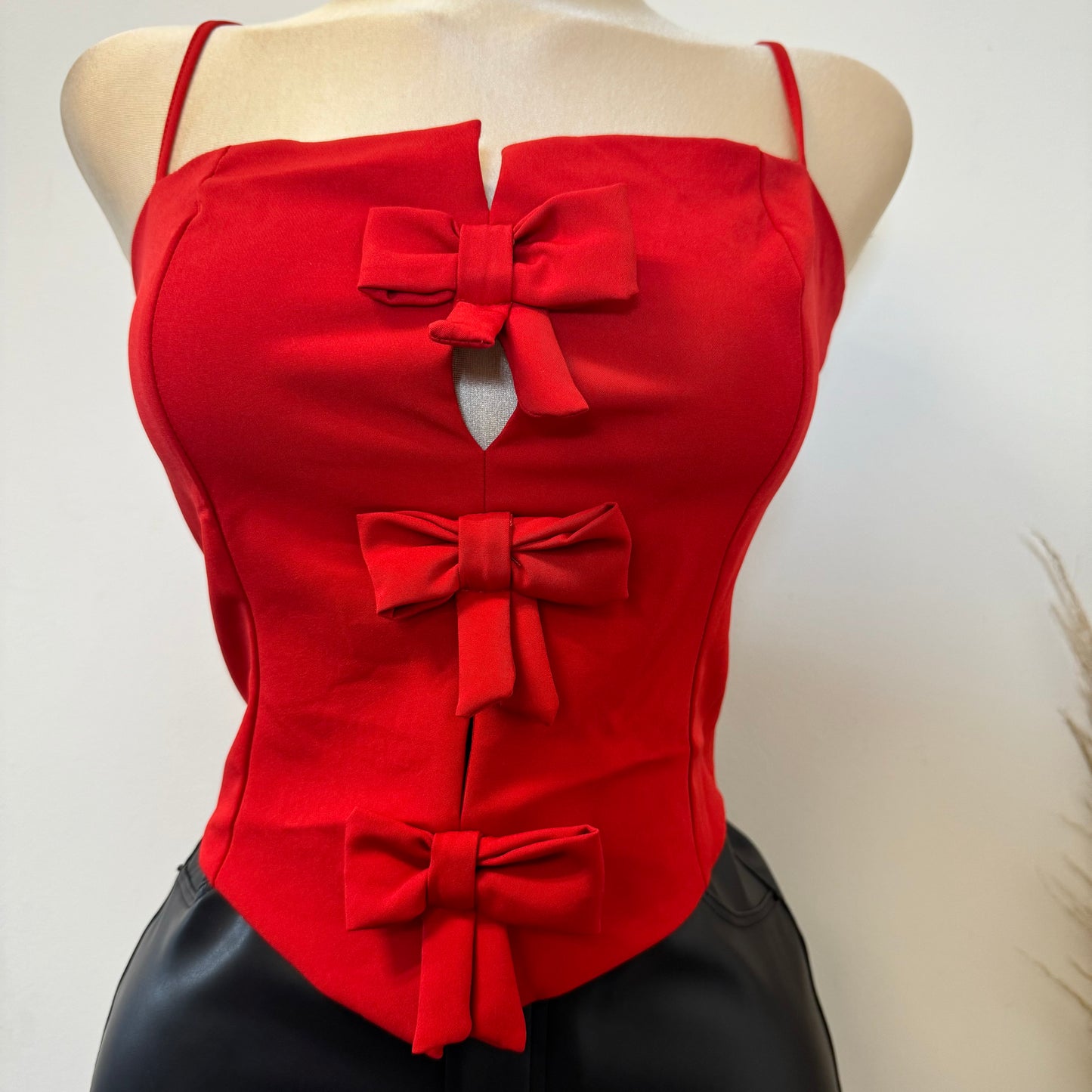 Bow Top-Red