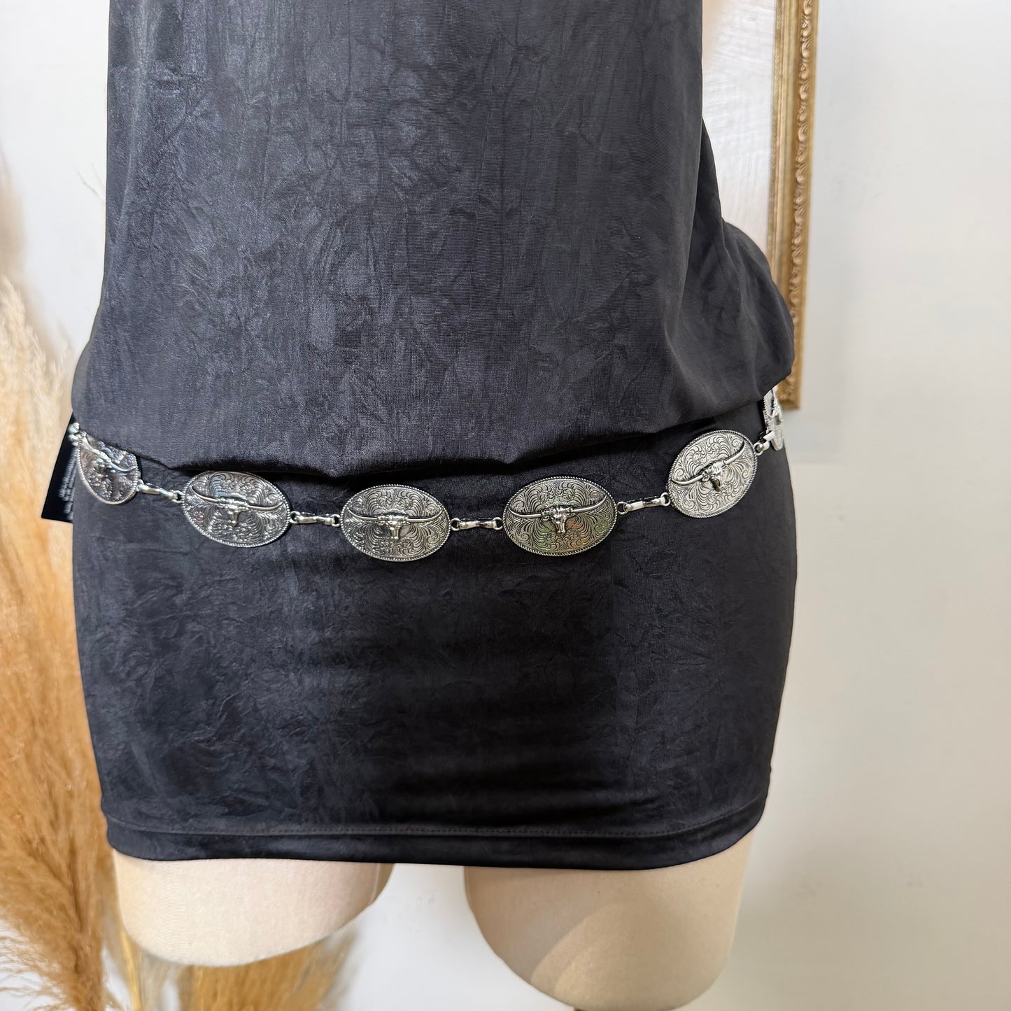 PL-Toro chain Belt Plus size-Silver
