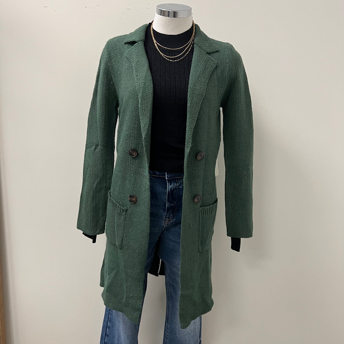 Cardigan-Hunter Green