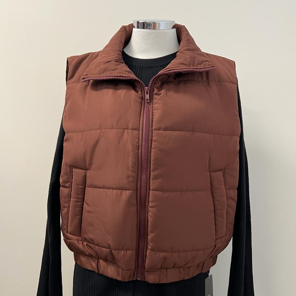 Jaycee Puff Padding Vest PL- Brown