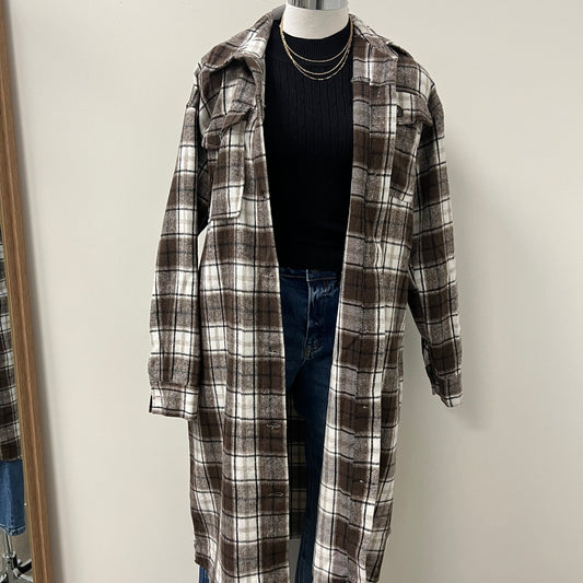 Long Flannel -Brown