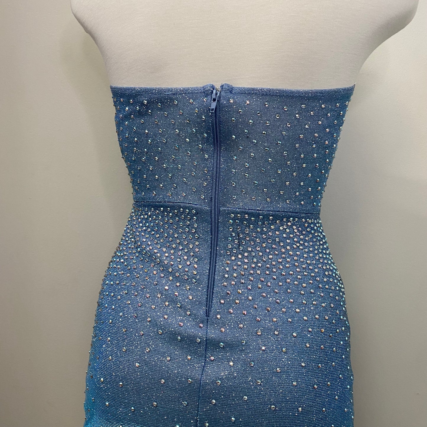 Diamante Dress- Blue