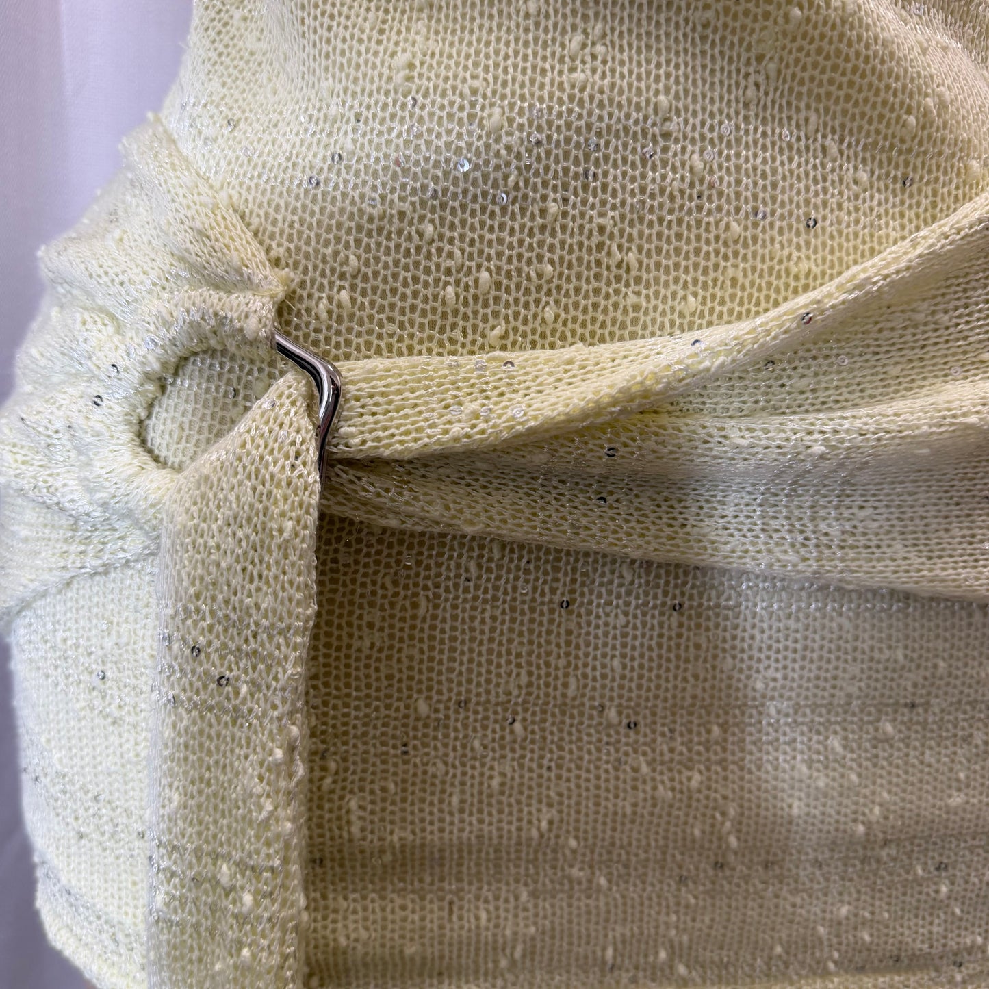 Halter Mini Dress with Front Detail-Lemon/Yellow