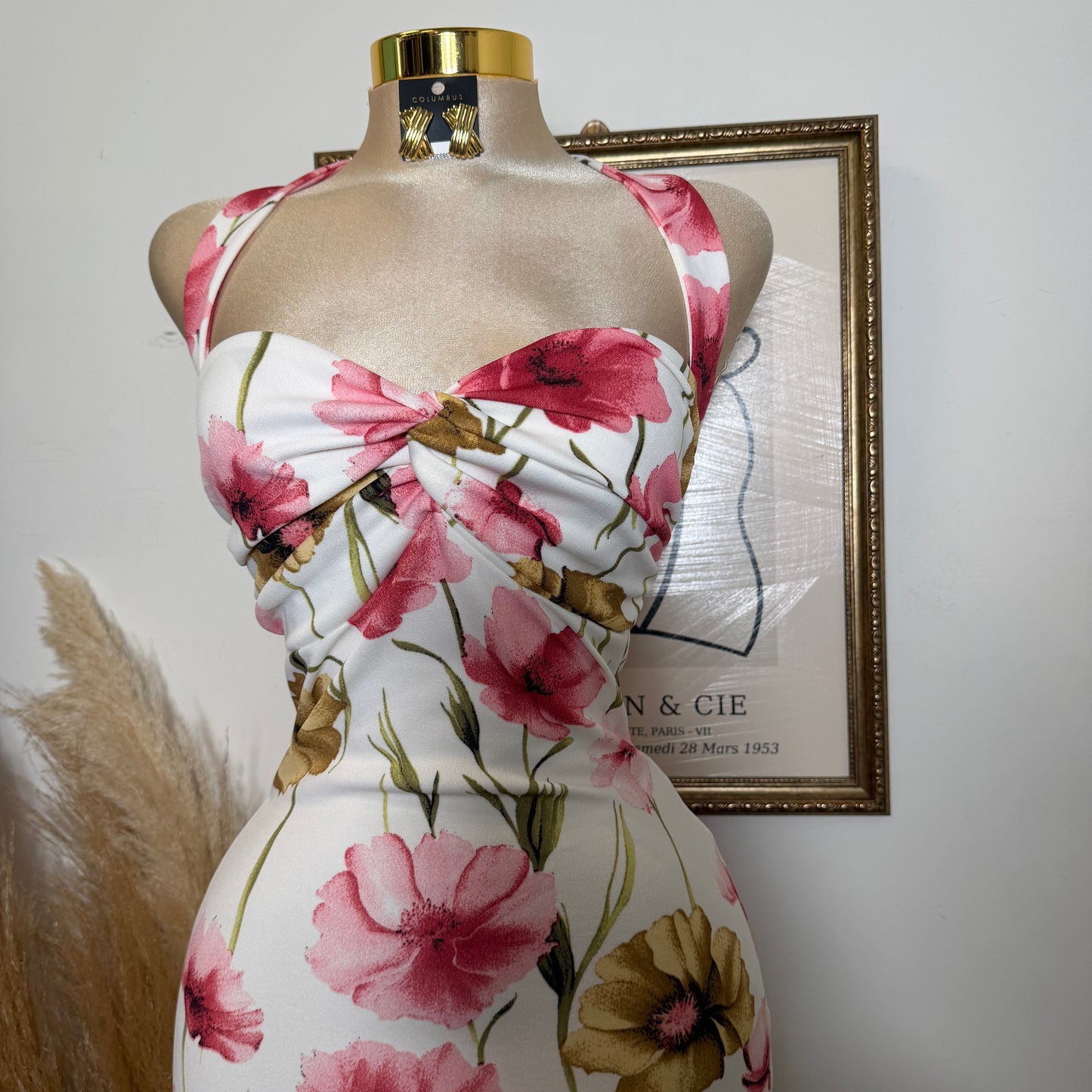 Cielo Mermaid Dress-Flower Print