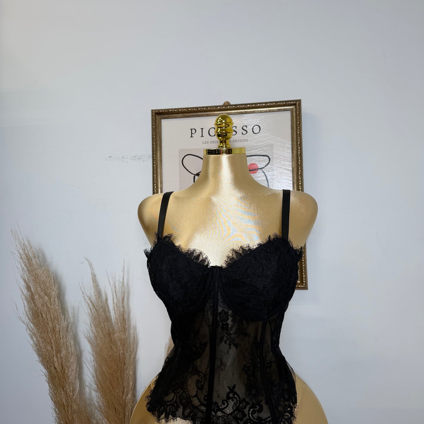 PL Lace Corset-Black