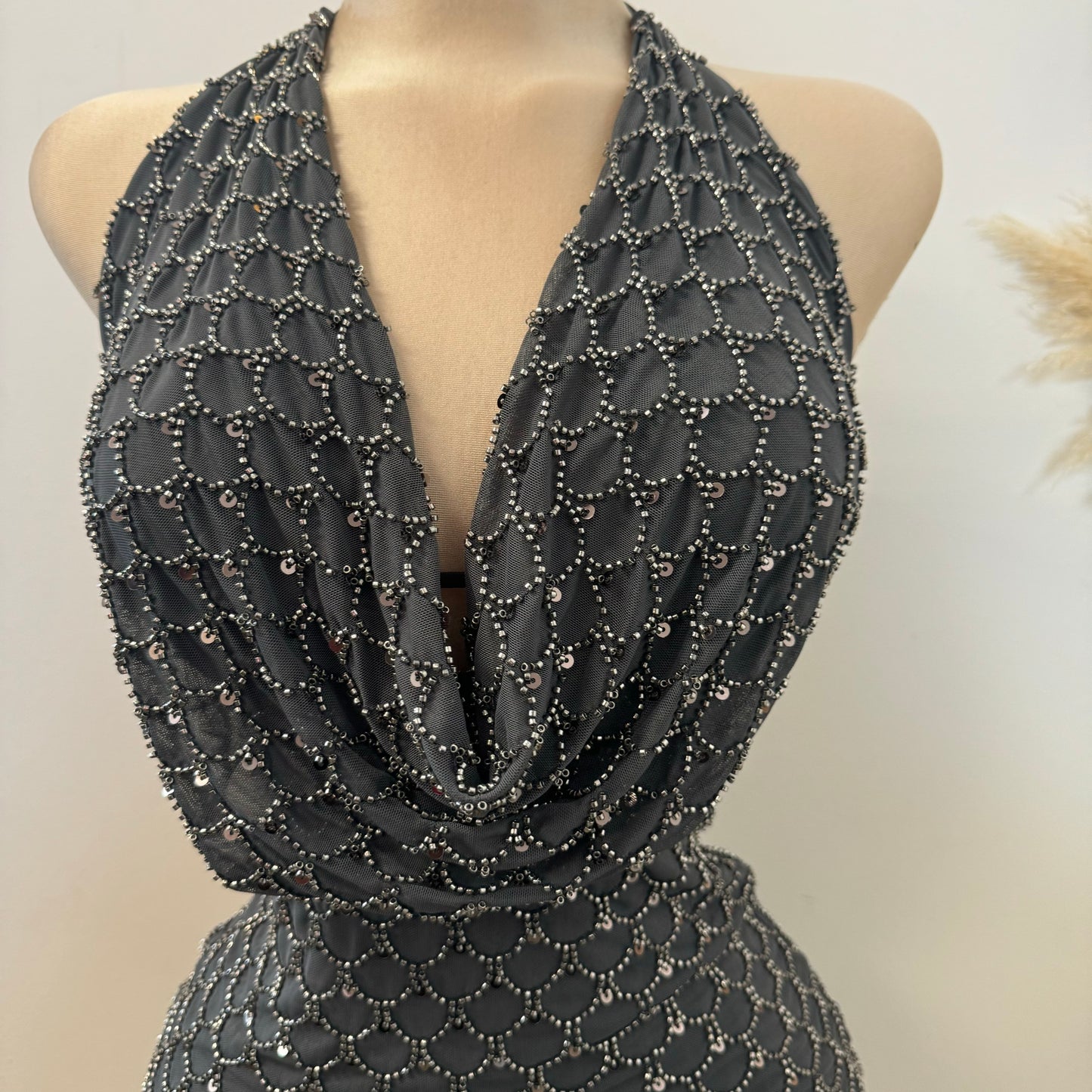 Birthday girl Dress-Charcoal