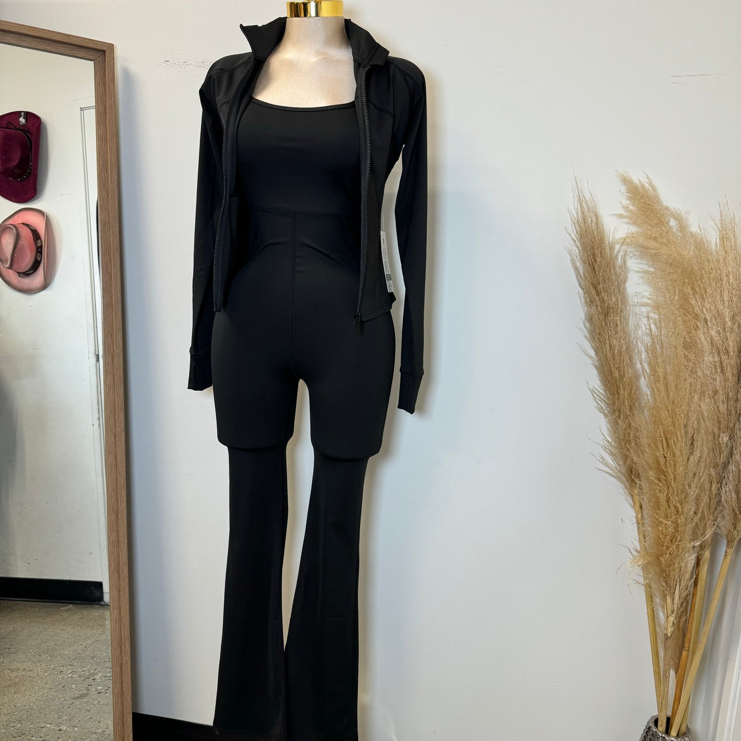 Ozia Jumpsuit with Jacket-Black