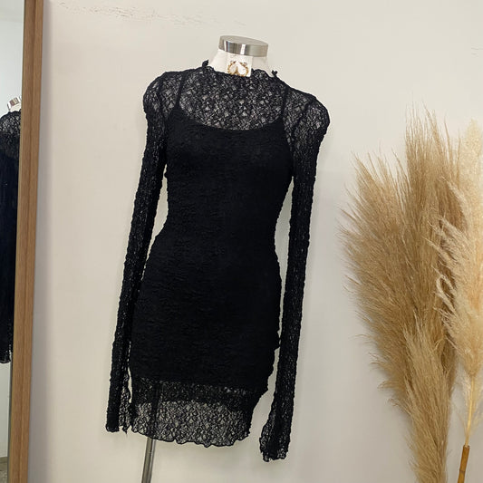 2 Karolina Lace Dress -Black