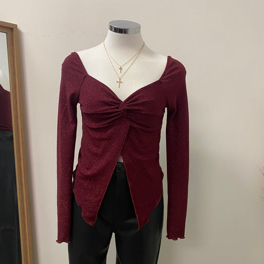 Ardessi Top-Burgundy