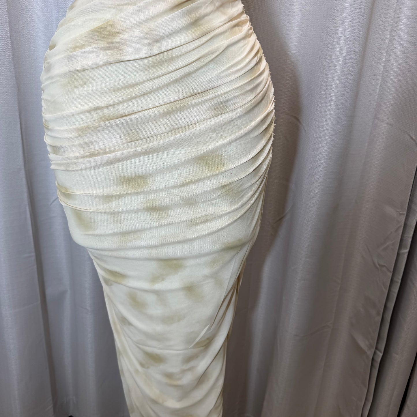 Luxi Dress-yellow/White