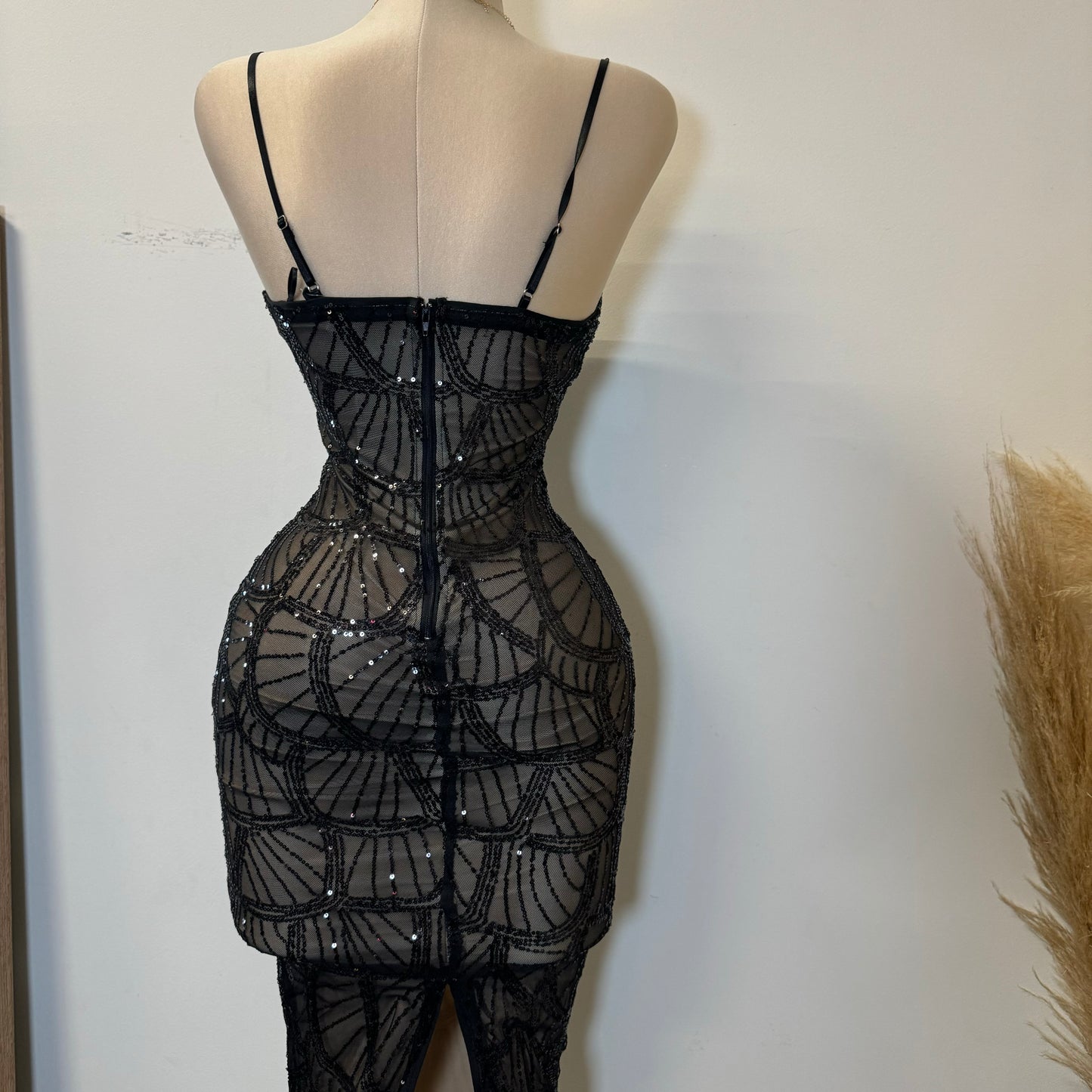 Luxe Midi Dress-Black