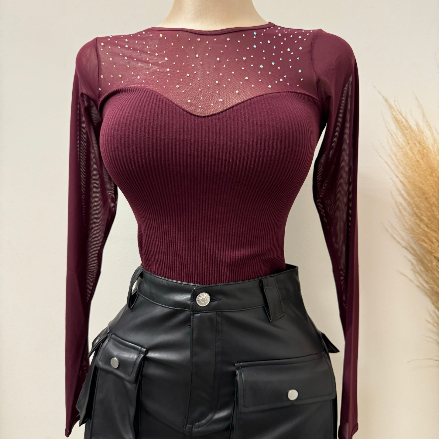 Rosy Top-Burgundy