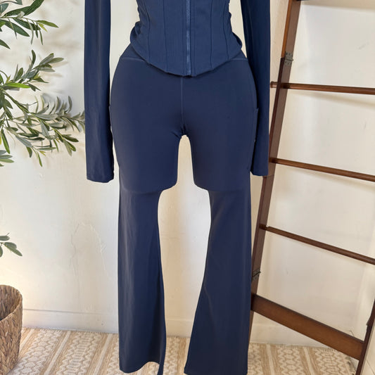 Flare Leggings Navy