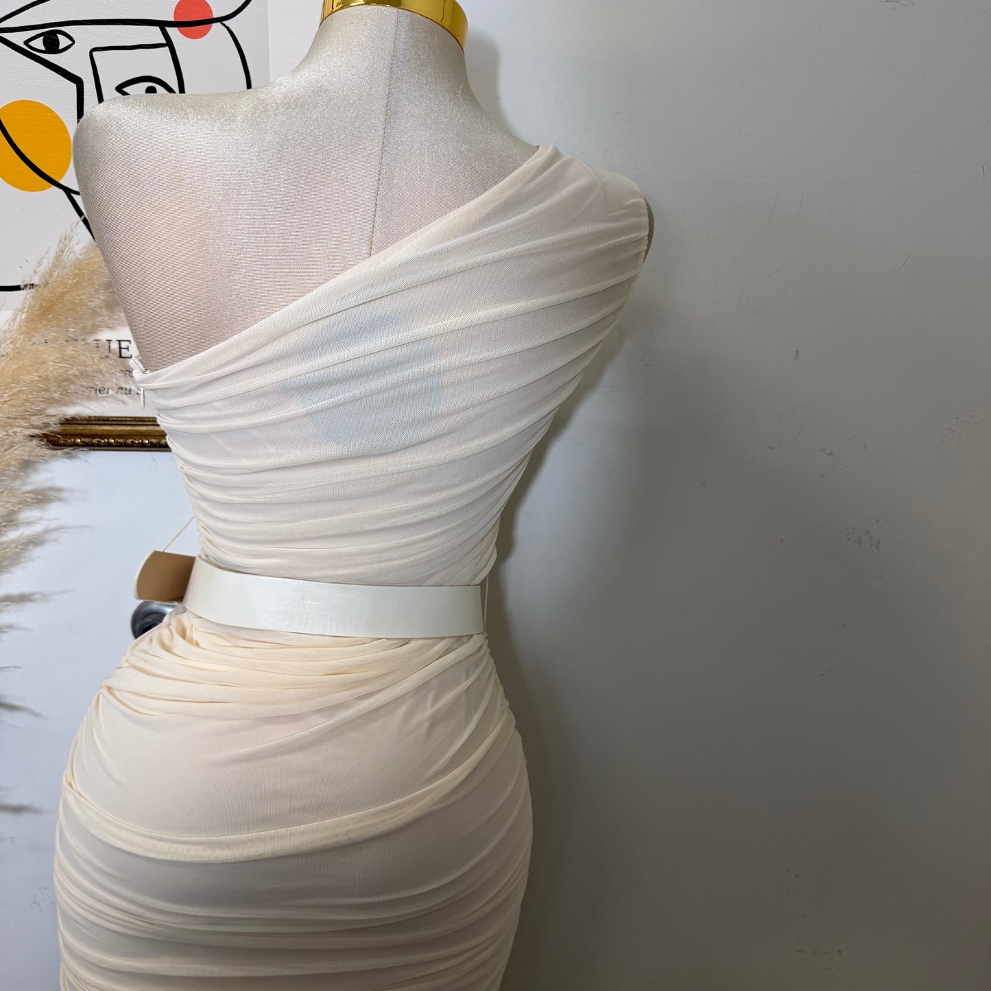 Contour Luxe Midi Dress-Cream