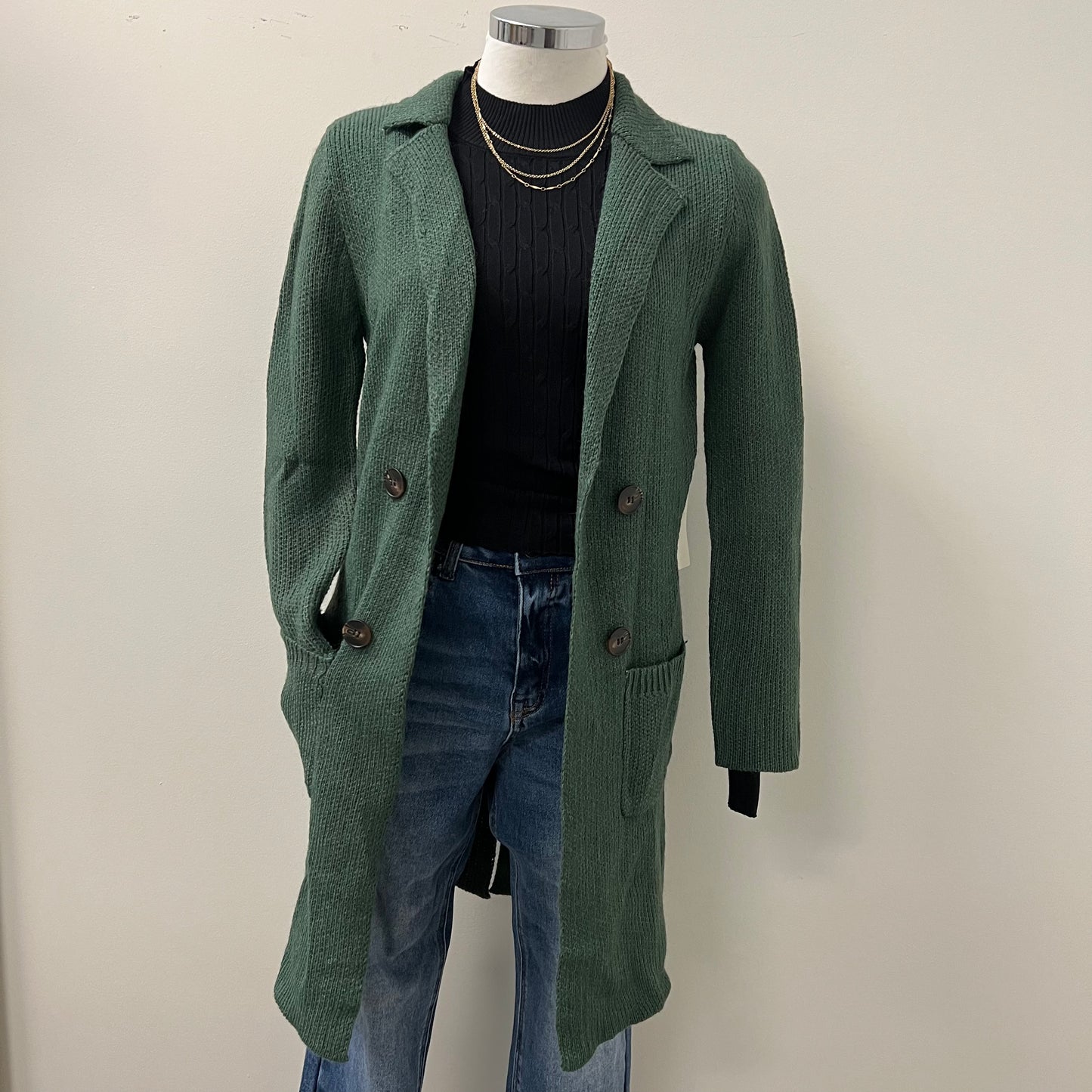 Cardigan-Hunter Green