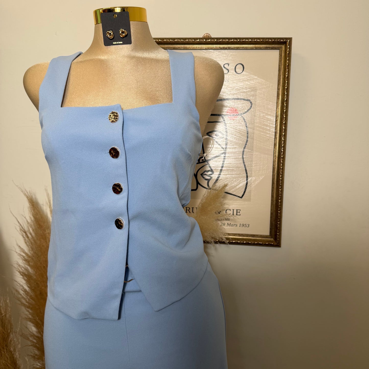 xio Pant set-Baby Blue