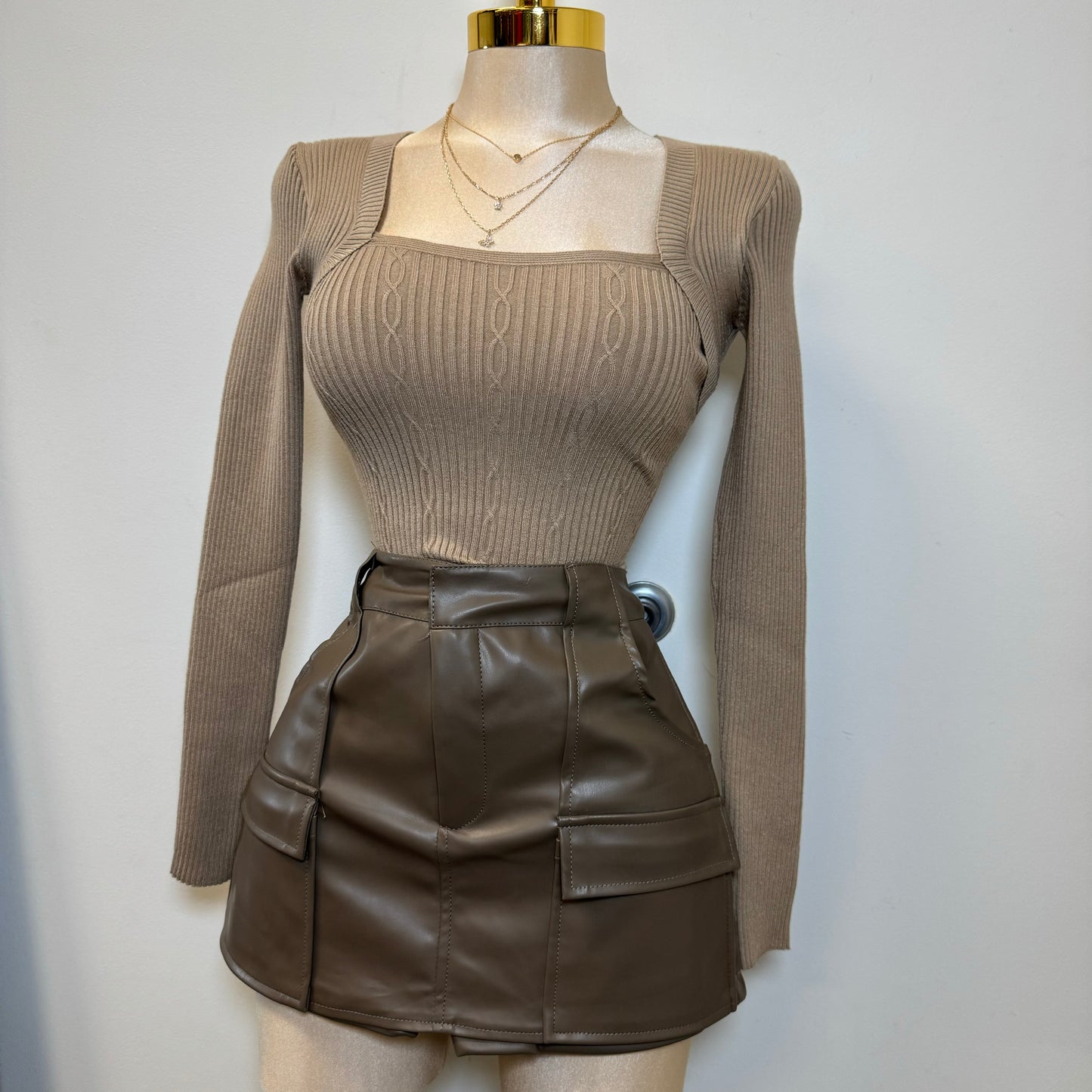 Carol Cargo Skort-Brown