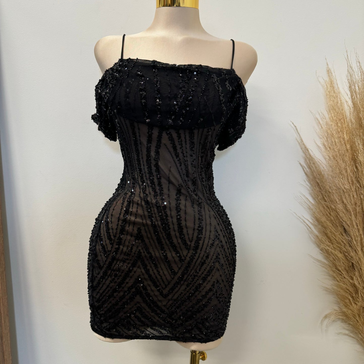 Scorpio DRESS-Black/Nude