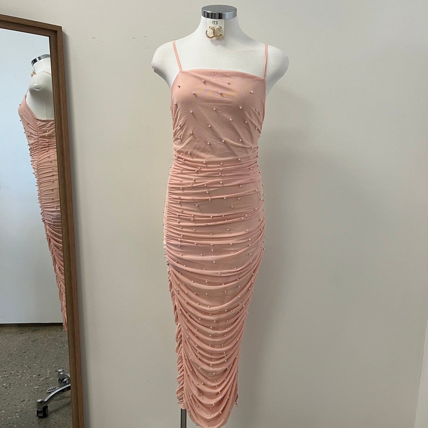 Rany Mesh Dress PL-Rose