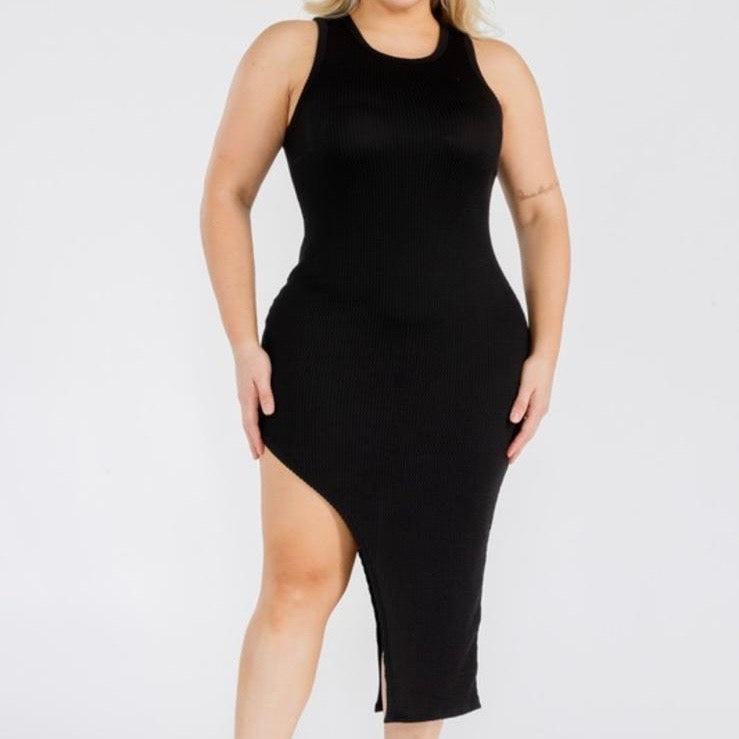 Luisa Basic Tank Dress PL-Black