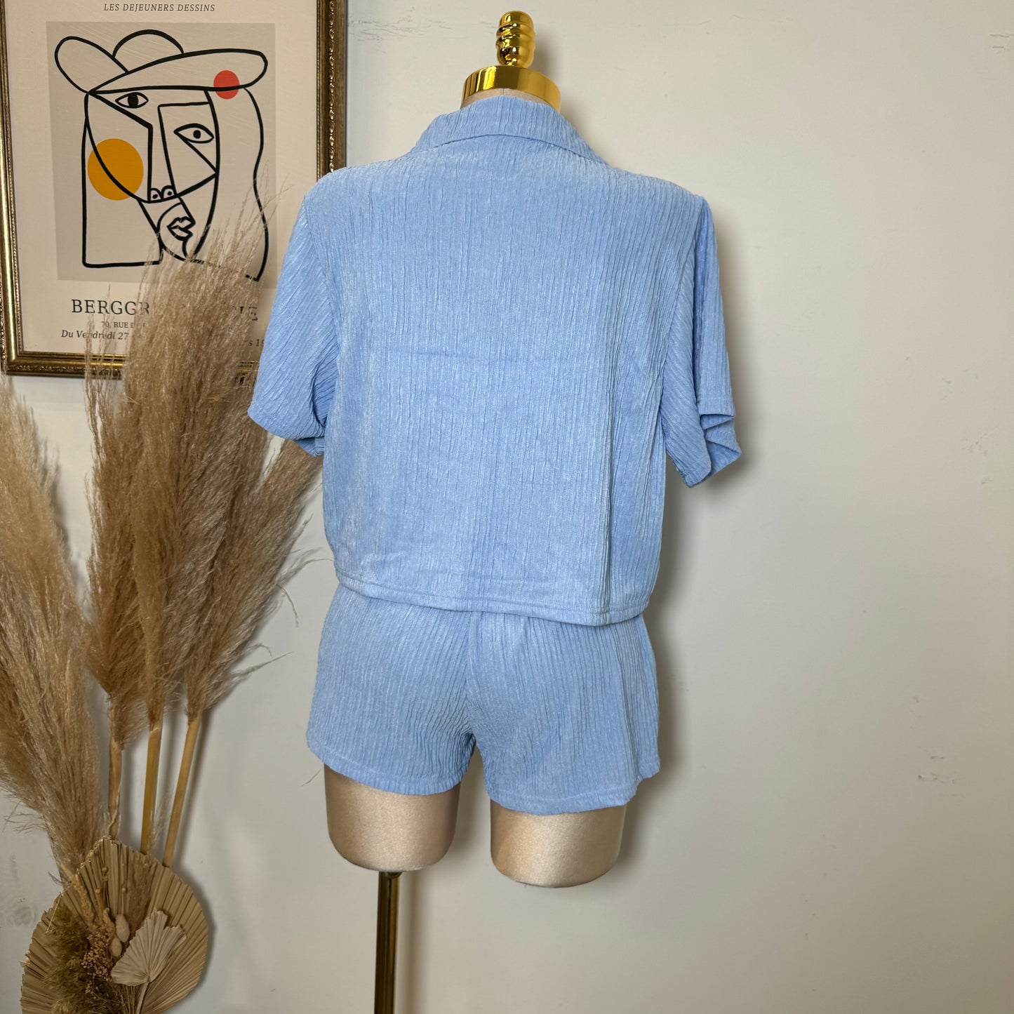 Loxi Short Set-Sky Blue