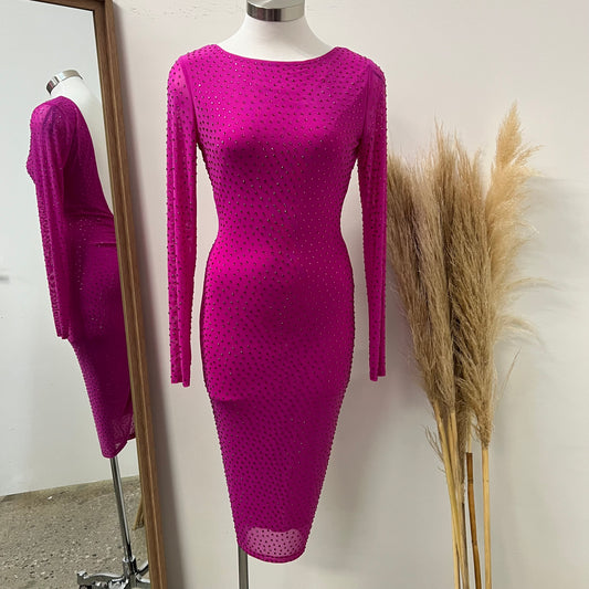 Zimora Dress-Magenta